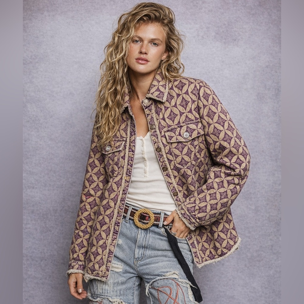 BaeVely Oversized Mod Knit Shacket - Picture 14 of 14